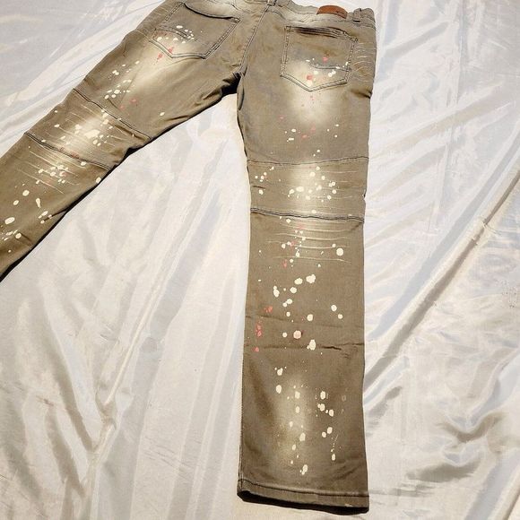 Kleep Standard Issue Skinny Jeans Discontinued Rare Painter Unique Size W42xL34 - Picture 7 of 12